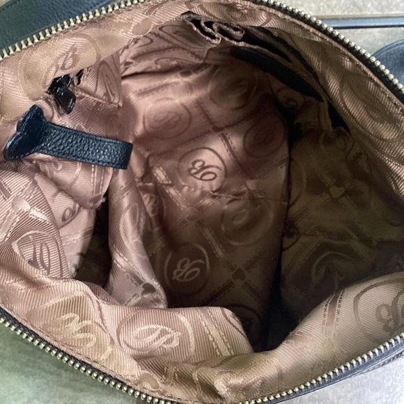 Brighton Mason black/chocolate leather bag E817805 - Picture 13 of 16